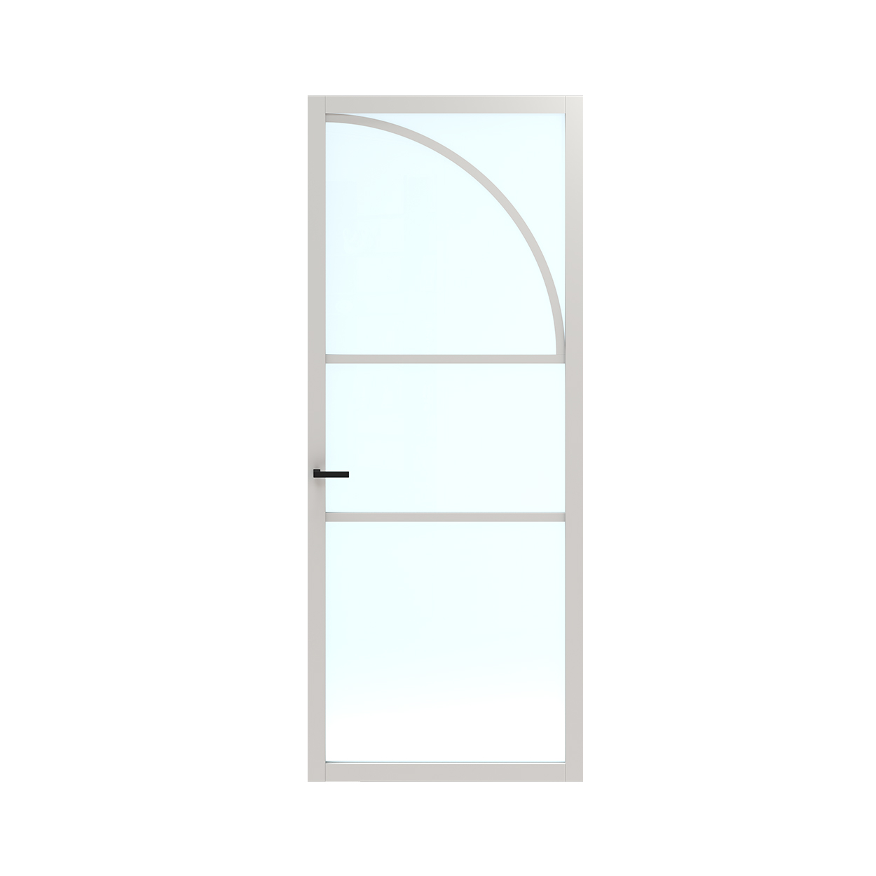 Binnendeur Skantrae SSL 14614 Blank Glas Wit Gelakt